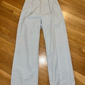 PAIGE Blue Linen Trousers